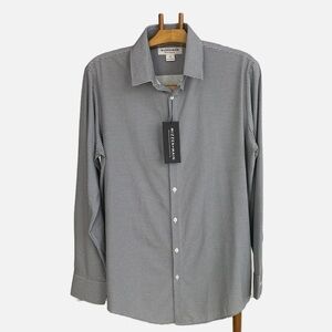 Mizzen + Main Leeward Shirt X-Large Trim Fit NWT Button Front Performance Print